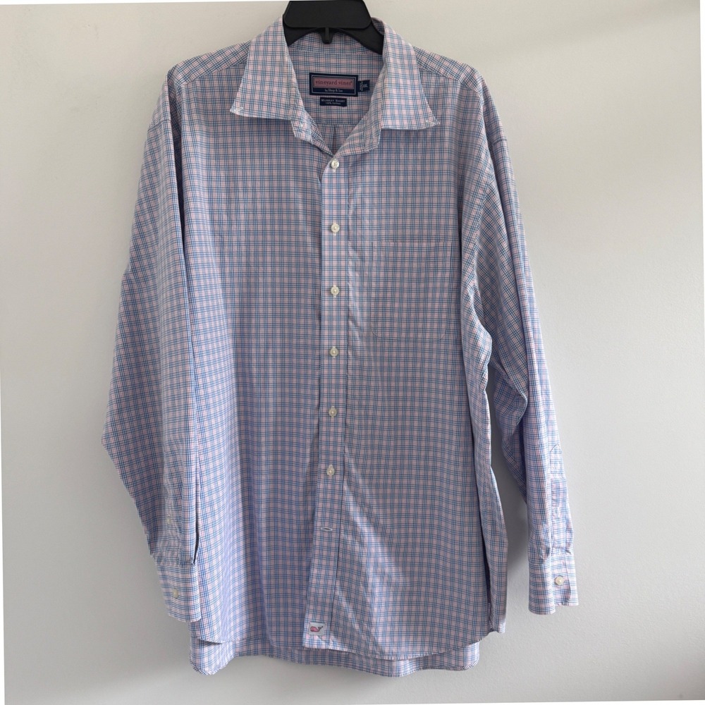 Vineyard Vines Murray Shirt Button Down Mens XXL Plaid Cotton